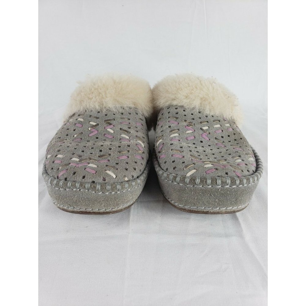 UGG Womens Aira Tehuano Gray Passion Slippers Sz 7 - Picture 6 of 10